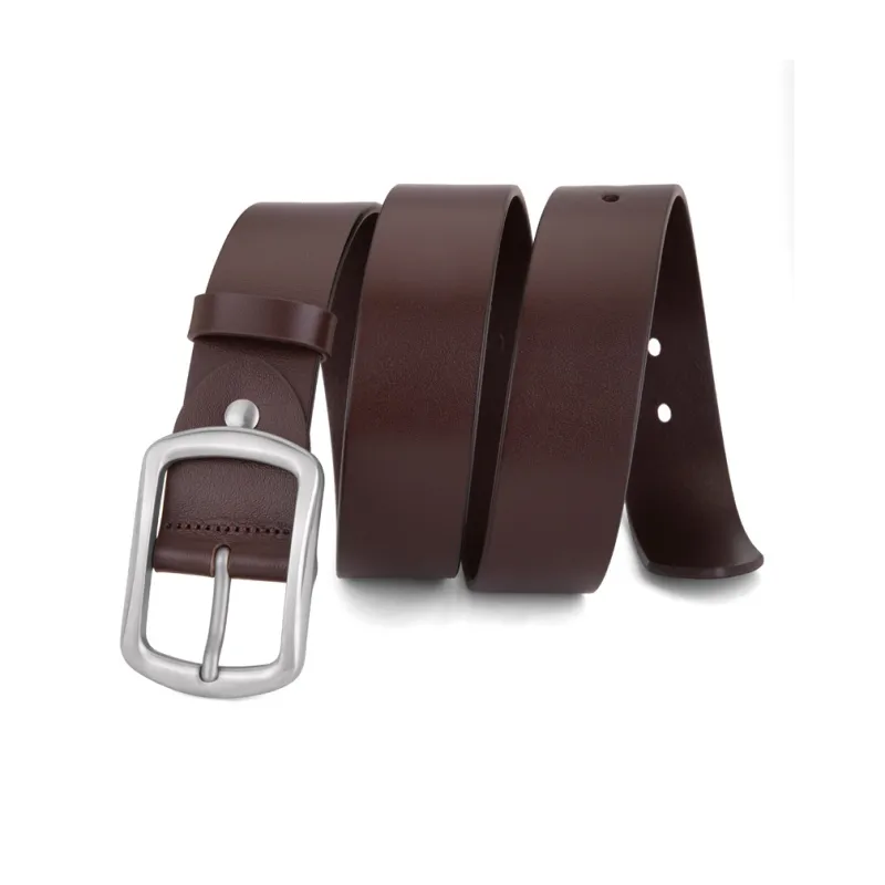 Cows Reign Titanium Buckle Top Grain Cow Leather Belts Men's Width 3.7cm-5