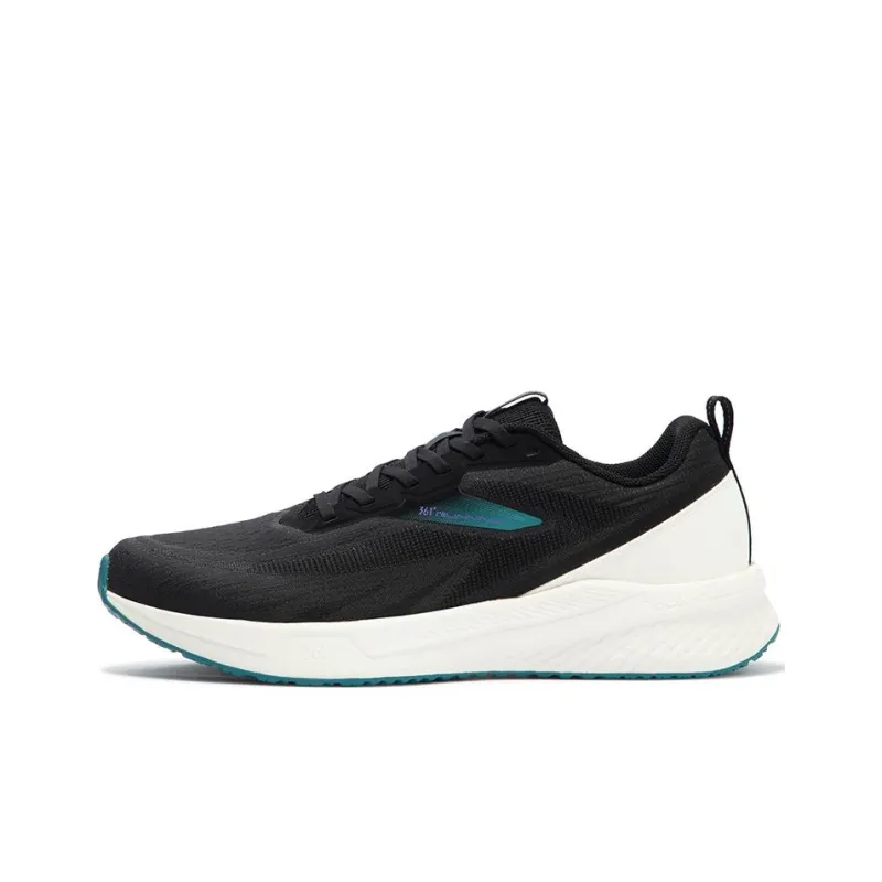 361° Cushioning Slip Resistant Low Top Running Shoes Men's Black-0