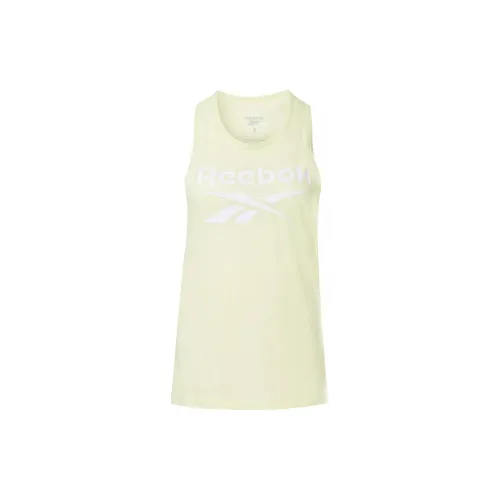 Reebok RI BL TANK Tank Tops Women's Beige Yellow
