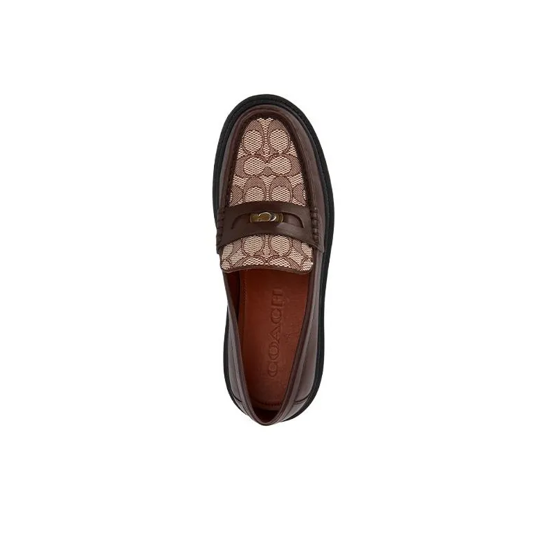 COACH Monogram Jacquard Loafers-3
