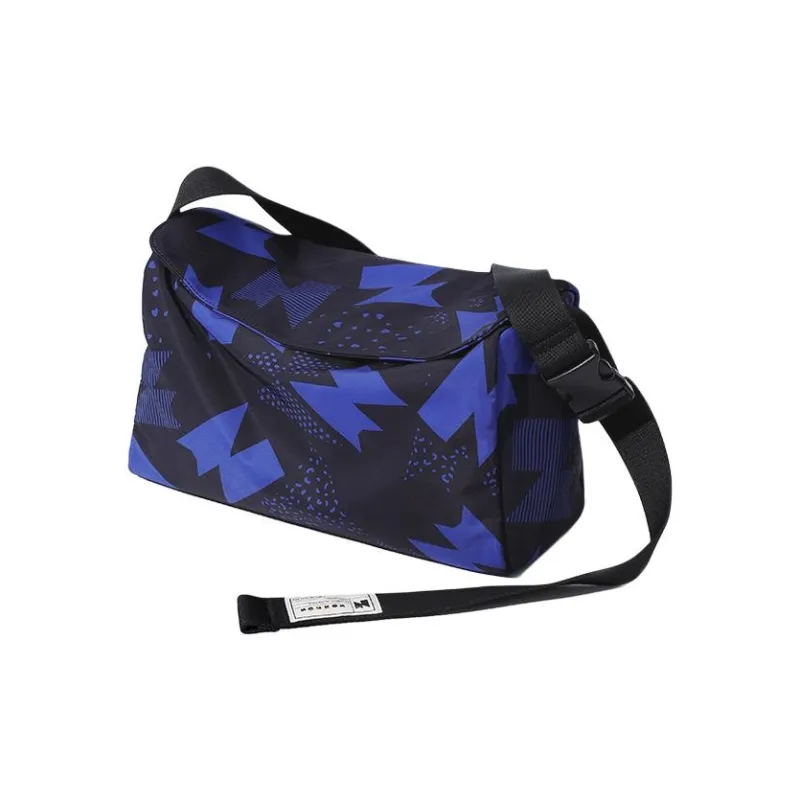 NOXXON Nylon Fabric One Shoulder Handbag Crossbody Bag Medium Size Unisex Ink Blue-2