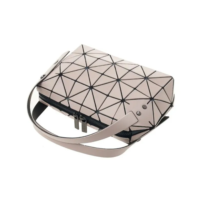 ISSEY MIYAKE Polyvinyl Chloride With Polyester One Shoulder Handbag Women's Light Beige-2