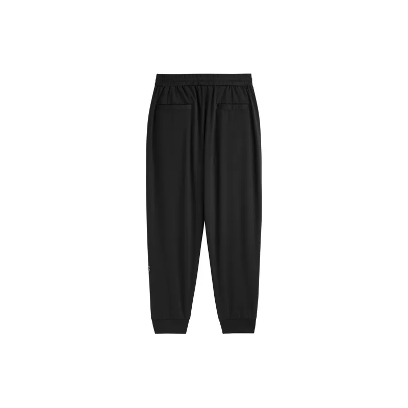 PEACEBIRD MEN Knitted Sweatpants Men's Black-1