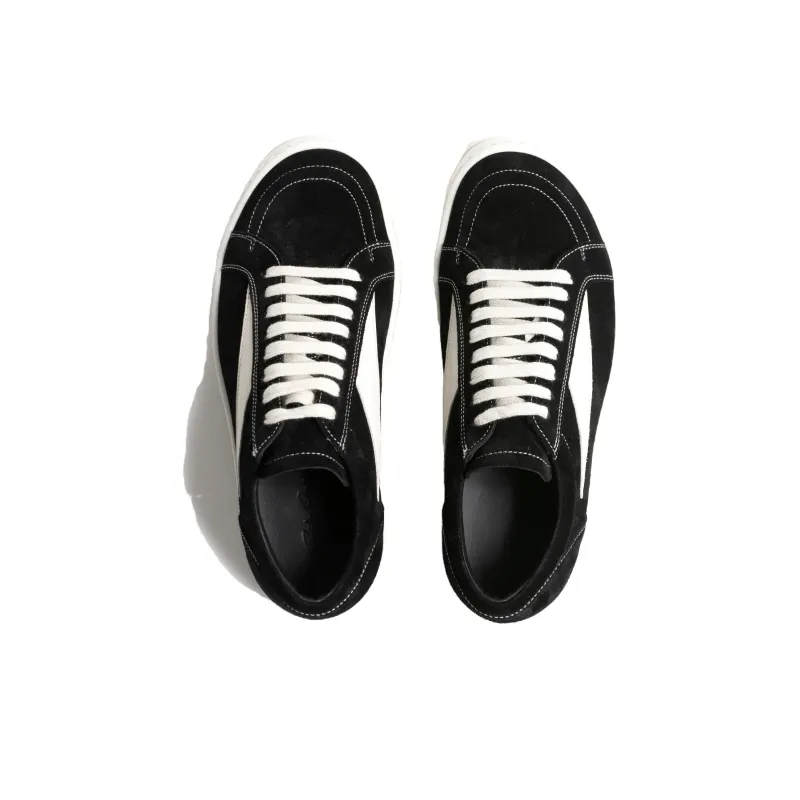 RICK OWENS/RO Edfu Vintage Low Top Stylish Skateboarding Shoes Women's Black-2