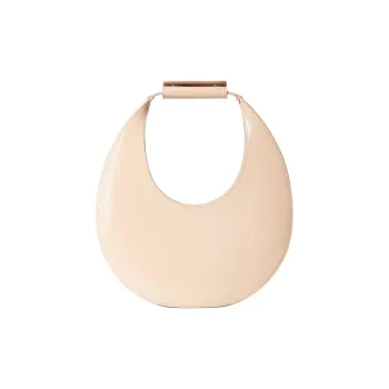 Staud Calfskin Crescent Bag One Shoulder Handbag Regular Women's Beige