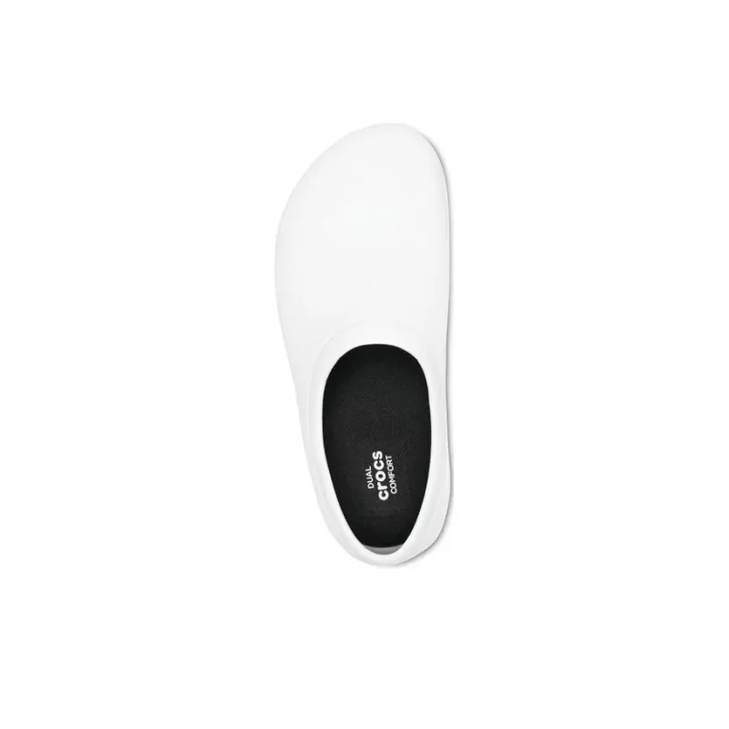 Crocs On The Clock Work Slip On 'White'-3
