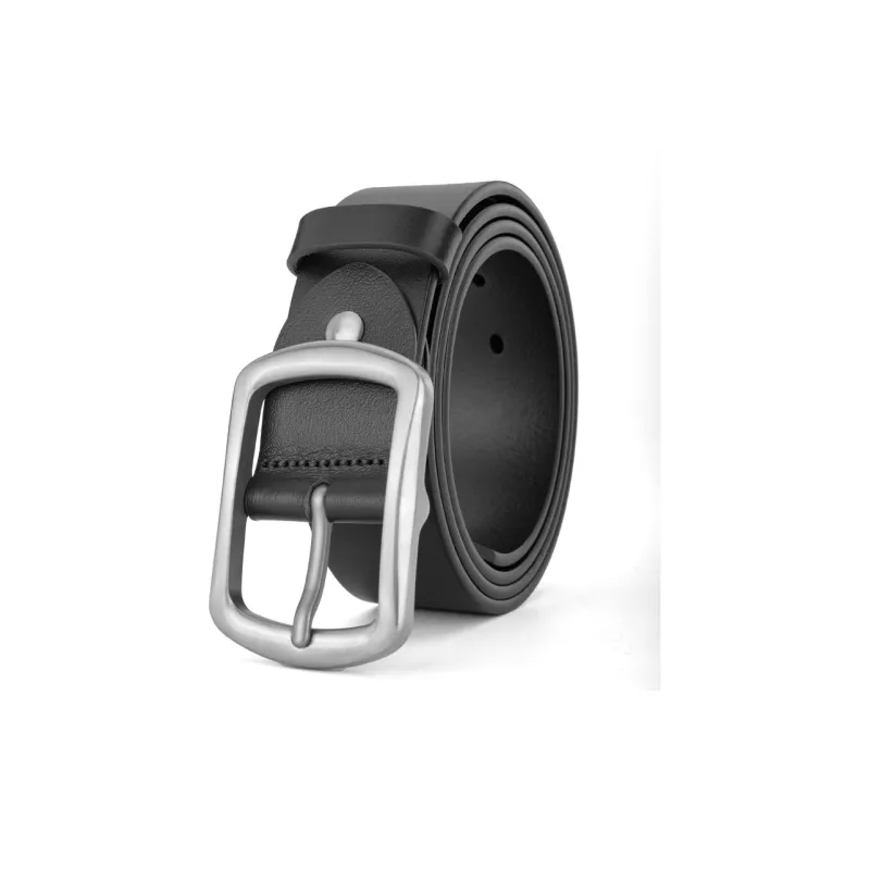 Cows Reign Titanium Buckle Top Grain Cow Leather Belts Men's Width 3.7cm-1