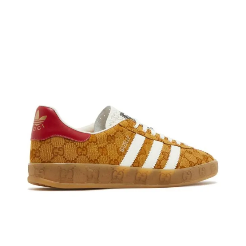 Adidas Gazelle GUCCI Original GG Beige Brown Men's-2