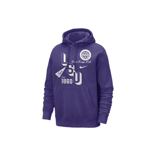 Nike LSU Sweatshirts Men Courtyard Purple