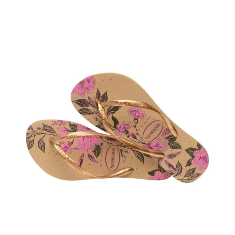 Havaianas Slip Resistant Flip Flops Women's Gold-2