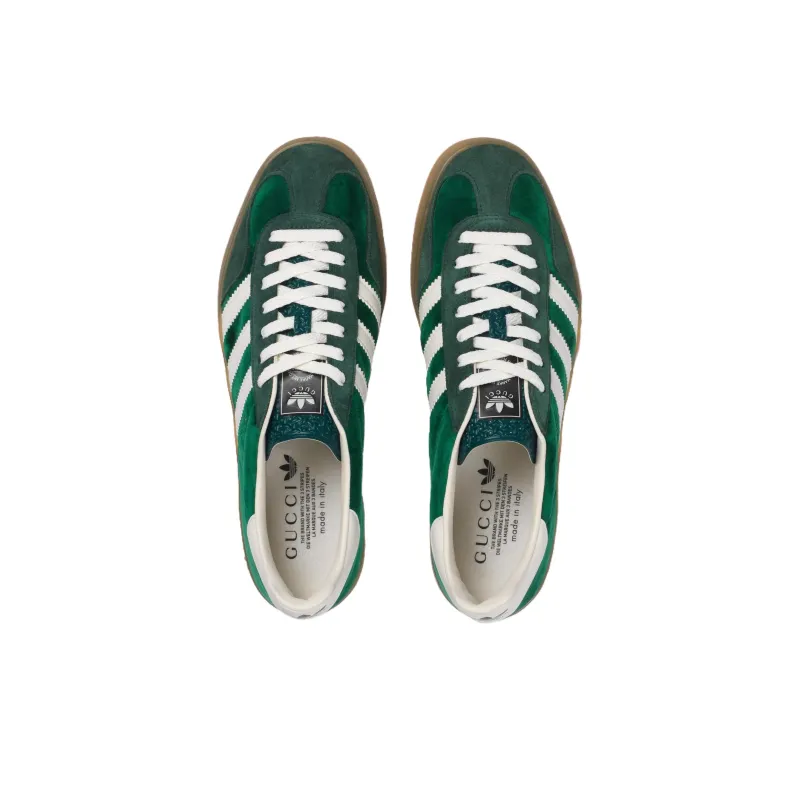 GUCCI Adidas X GUCCI Gazelle 'Green Suede'-3