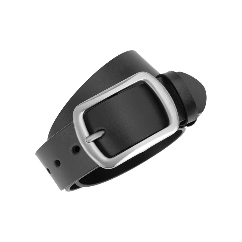 Cows Reign Titanium Buckle Top Grain Cow Leather Belts Men's Width 3.7cm-2