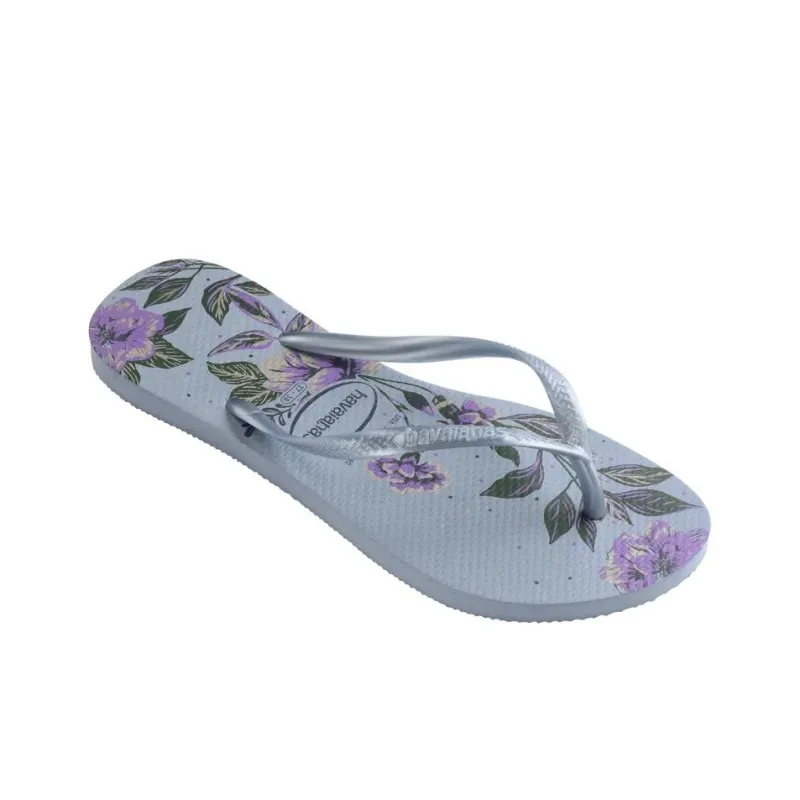 Havaianas Slip Resistant Flip Flops Women's Blue Gray-1