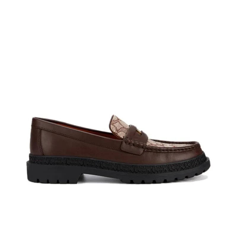 COACH Monogram Jacquard Loafers-1