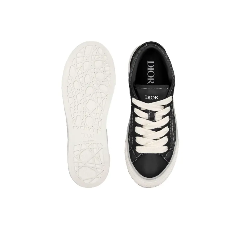 DIOR B33 Sneaker Black Smooth Calfskin Oblique Jacquard-3