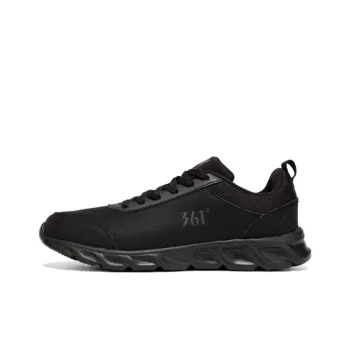 361° Cushioning Wear-Resistant Low-Top Running Shoes Men's Obsidian Charcoal Gray