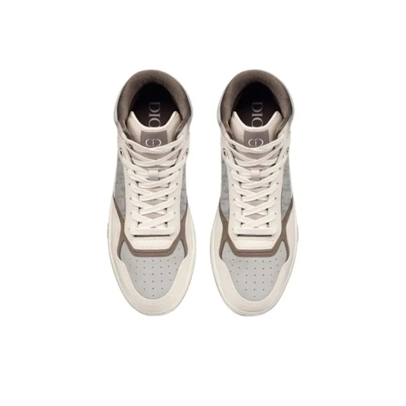 DIOR B27 High By Birkenstock Cream Greige Greige DIOR Oblique-4