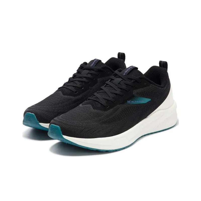 361° Cushioning Slip Resistant Low Top Running Shoes Men's Black-2