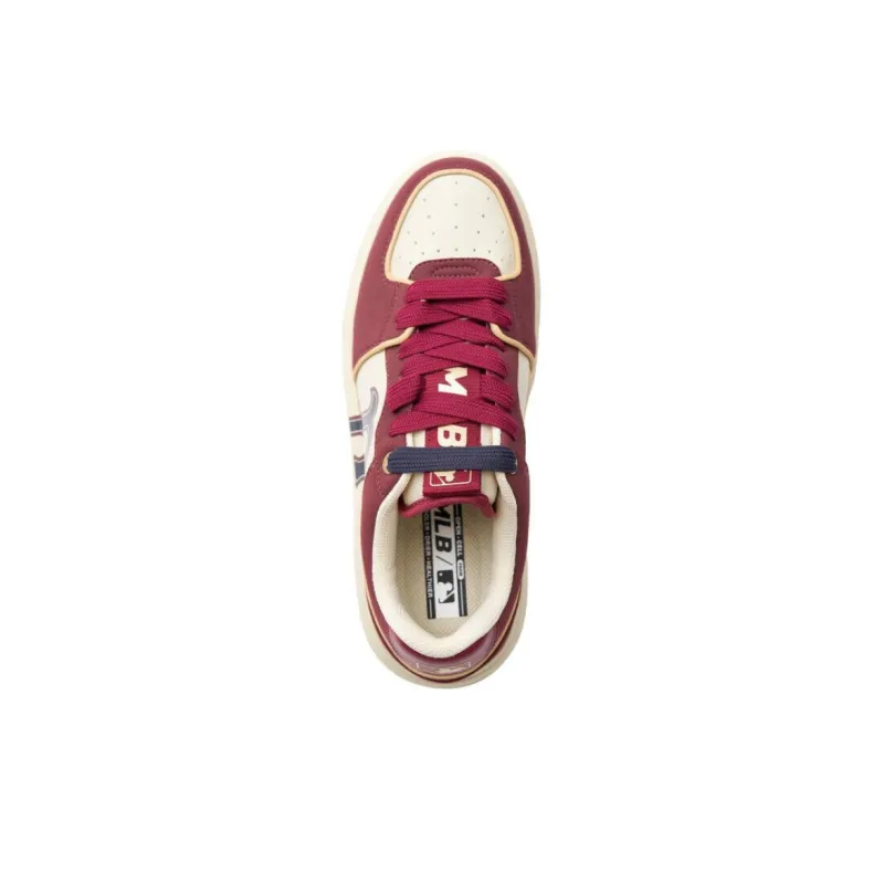 MLB Chunky Liner Anti Slip Wear Resistant Low Top Skateboard Shoes Unisex Burgundy-3
