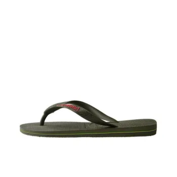 Havaianas Brazil Logo Flip Flops Unisex Moss