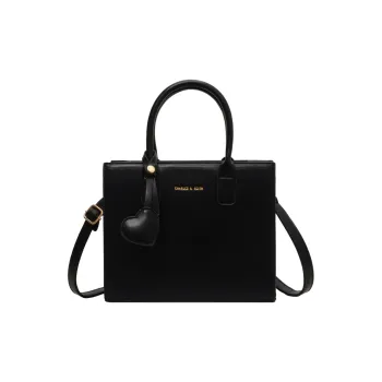 Morellybear PU One Shoulder Handbags Regular Women's Black/Burgundy