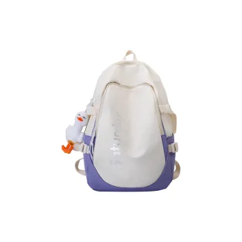 Deli Bear Nylon Backpack Regular Unisex Light Blue & Orange/Purple/Orange & Dark Blue/White/Gray/Black