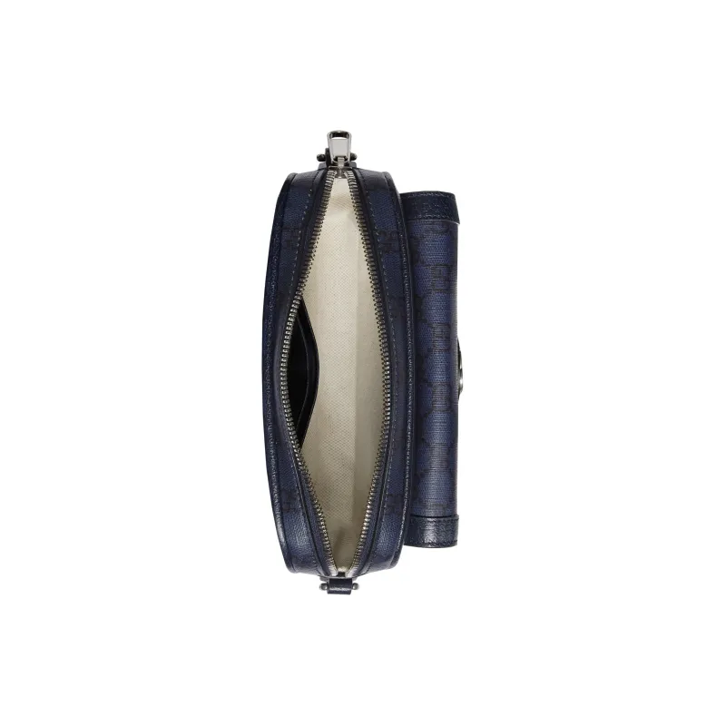 GUCCI Ophidia Canvas With Leather Shoulder Bag Crossbody Bag Mini Men's Blue & Dark Blue-5