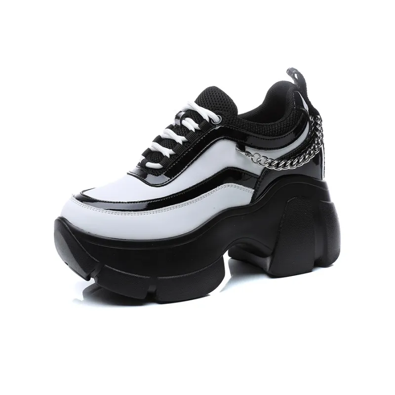 NRDROFFICIAL Chunky Sneakers Women's Low Top White-4