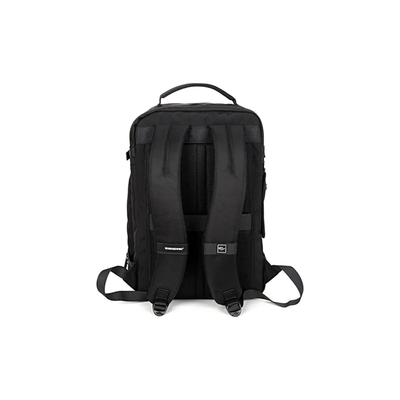 SUISSEWIN Polyester Students' Laptop Backpack Regular Unisex Black-2