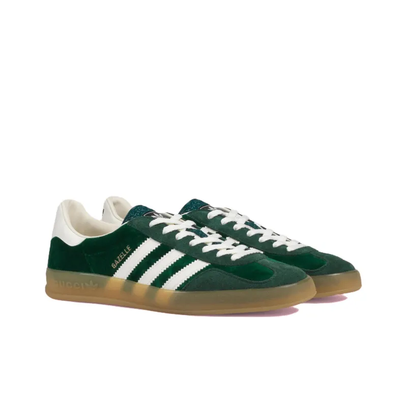 GUCCI Adidas X GUCCI Gazelle 'Green Suede'-2