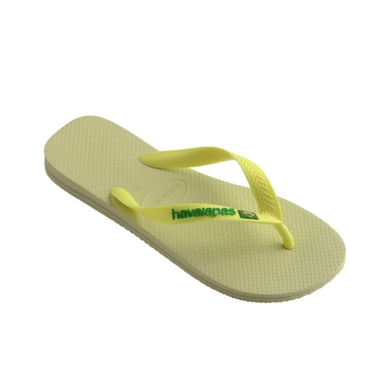 Havaianas Brazil Logo Flip Flops Unisex Beige-1