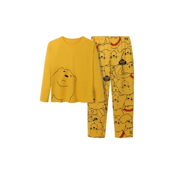 Flowers In Water Home Suit Women's Earth Yellow