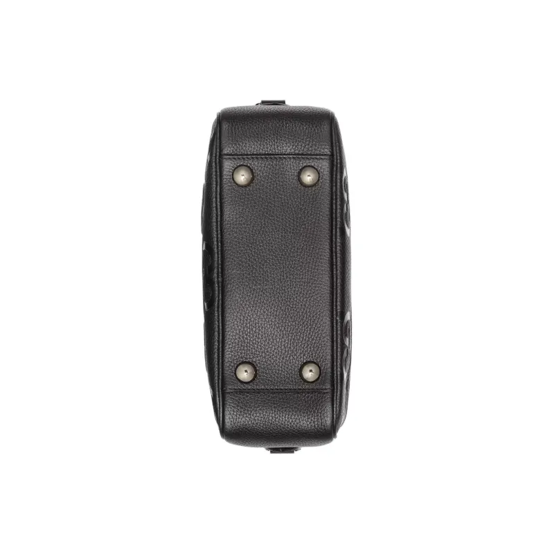 GUCCI Leather Messenger Bag, Shoulder Bag, Crossbody Bag Medium Size Men's Black-6