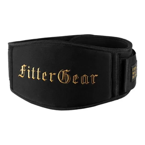 FITTERGEAR Back Support Braces Fitness Running Breathable Protective Compression Slip-Resistant Black Gold Unisex