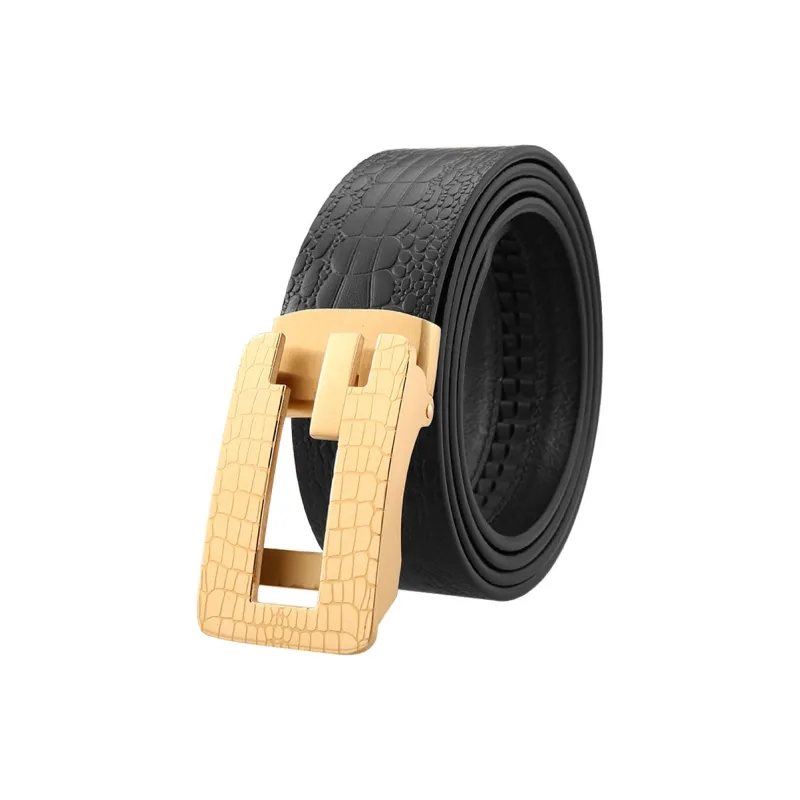Cows Reign Top Grain Cow Leather Leather Belts Men's Width 3.4cm-2