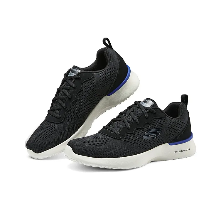 Skechers Dynamight Men's Casual Shoes Men's Black/Blue-2