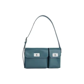 By Far Billy Cow Leather Combo Bag, Handbag, Shoulder Bag Women's Turquoise