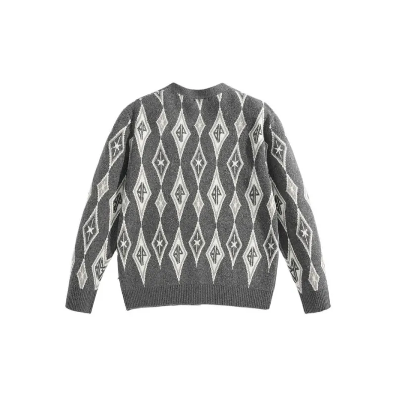 PEACEBIRD MEN Sweater Men's Plaid-1