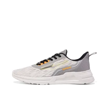 Erke Cushioned Slip Resistant Breathable Low Top Running Shoes Men's Gray