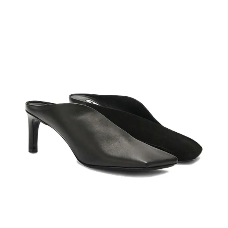 JIL SANDER Square-toe Leather Mules-2