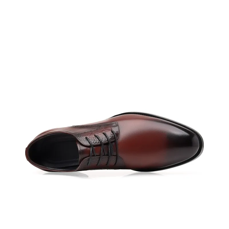 ZUWUDONG Dress Shoes Men Low Top Black/Brown-11