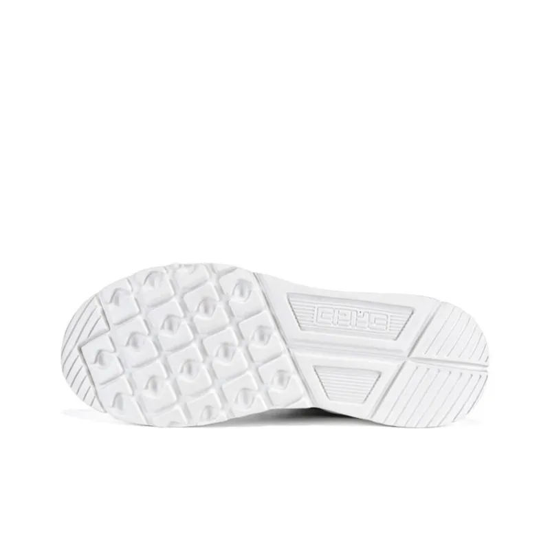 Erke Cushioned Slip Resistant Breathable Low Top Running Shoes Men's White Blue-4