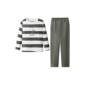 Flowers In Water Pajama Set Women's Zebra Stripes