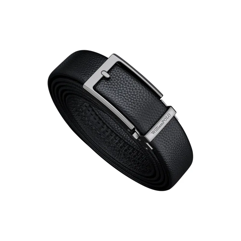 WilliamPOLO Top Grain Cow Leather Leather Belts Men's Matte Color 3.5cm Width-1