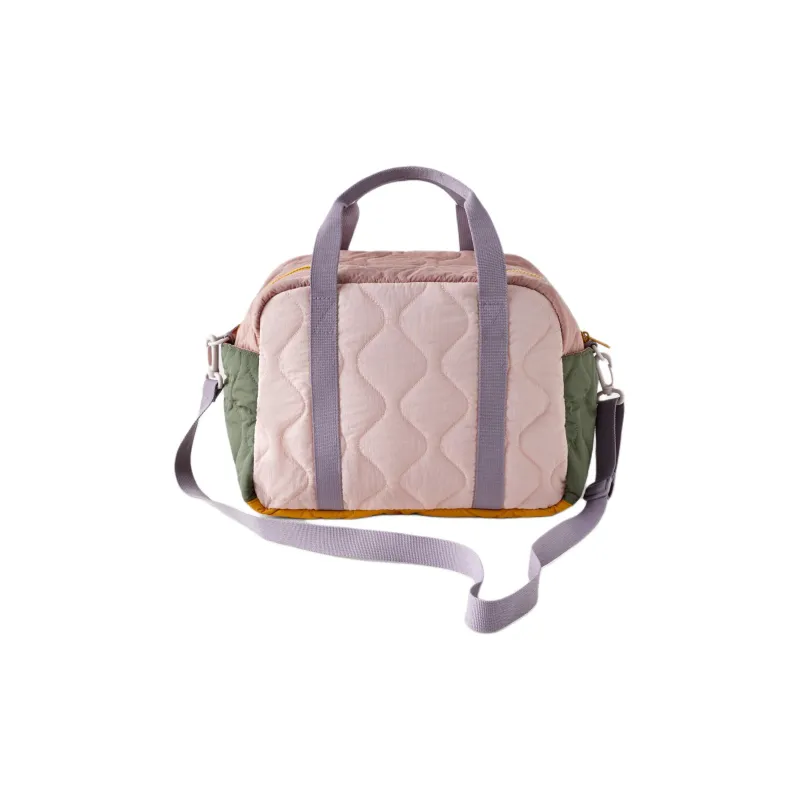 ZARA Polyamide With Polyester Bowling Bag Shoulder Bag Crossbody Bag Handbag Women's Rose Red-2