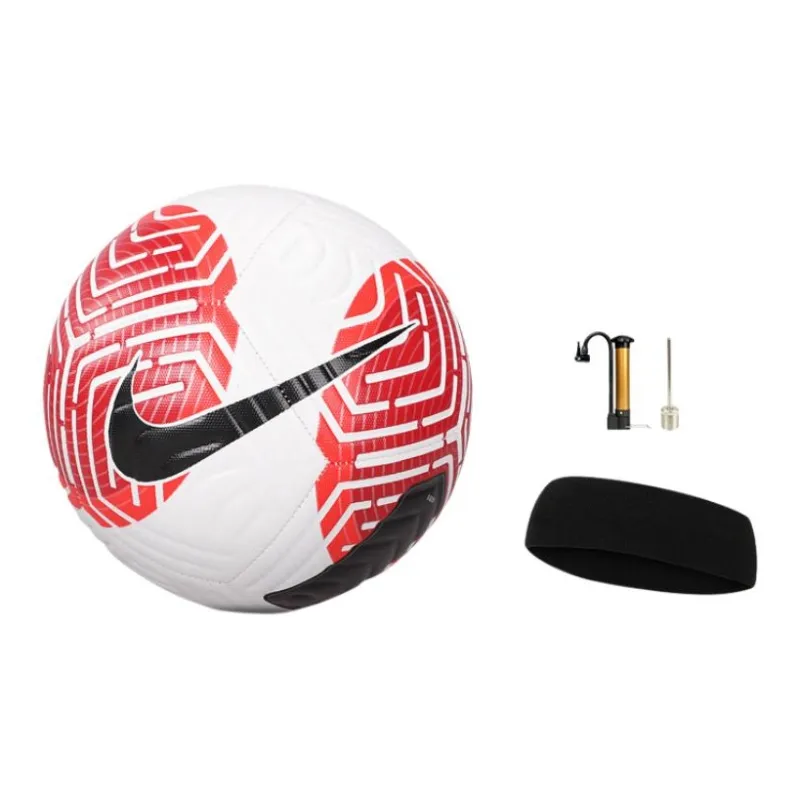 Nike Size 5 Ball Soccer Rubber Machine Stitched Soccer Ball Unisex Red White Black-7
