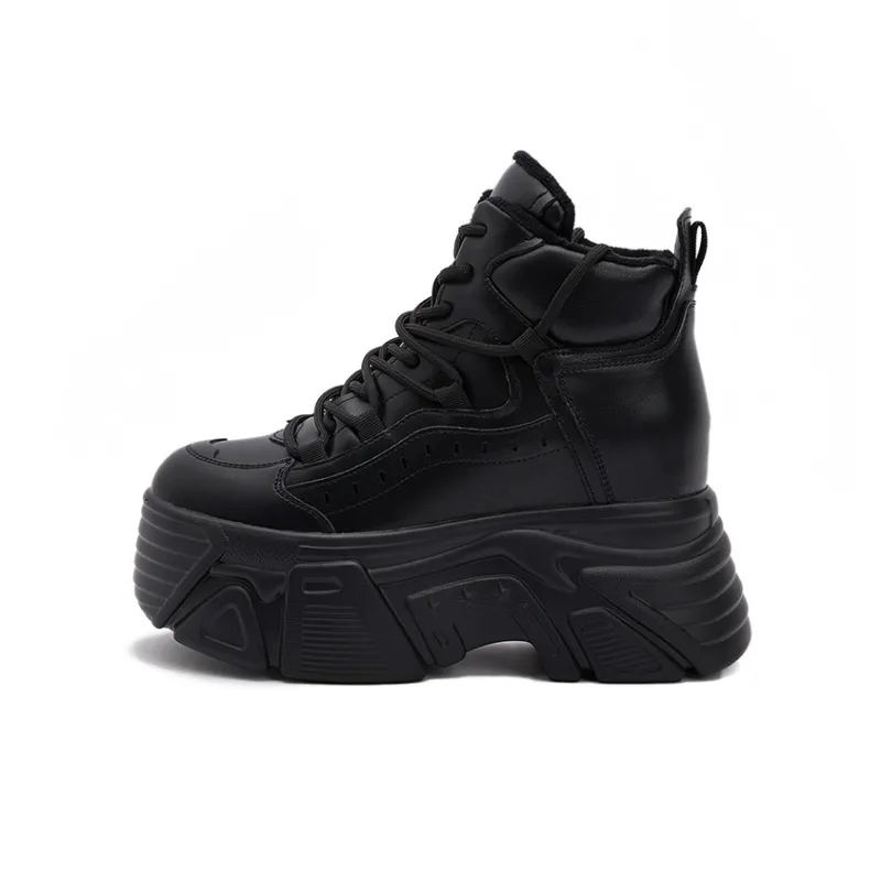 Milan Love Song Lightweight Height Increasing Warm Low-Top Chunky Sneakers Women's-7
