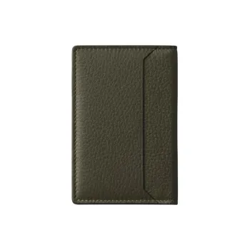 CARTIER Must De Cartier Calfskin Card Holder Women's Khaki