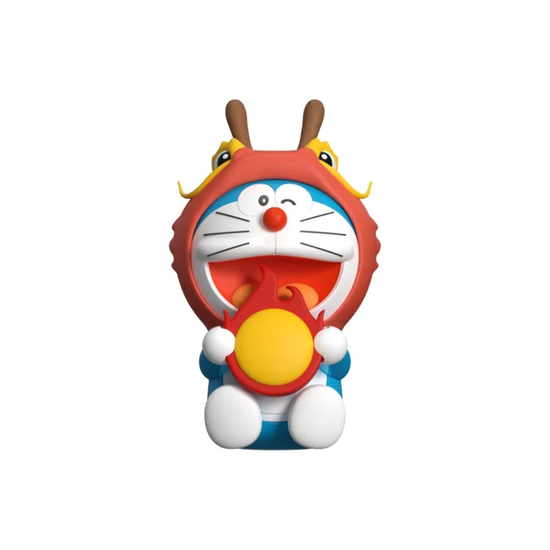 ROCK Doraemon Figure Print Year Of The Dragon New Year Aromatherapy Plush Ornament Chibi Figures-22