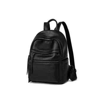 VANDEE Soft Leather Cowhide Backpack Large Size Women's